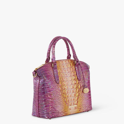 Grapefruit Ombre Melbourne Duxbury Satchel Side View 
