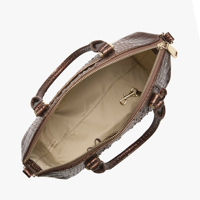 Ganache Ombre Melbourne Duxbury Satchel Open Top View 