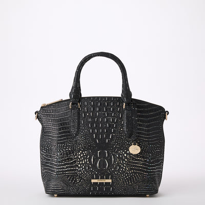 Black Regal Mini Melbourne Duxbury Satchel Front View 