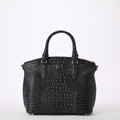 Black Regal Mini Melbourne Duxbury Satchel Back View 