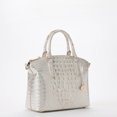 Ivory Dream Melbourne Duxbury Satchel Side View 
