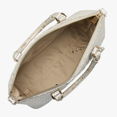 Ivory Dream Melbourne Duxbury Satchel Open Top View 
