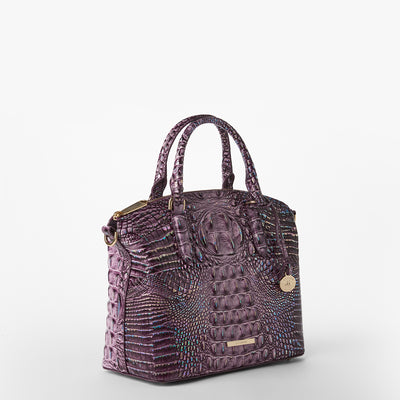 Passion Purple Melbourne Duxbury Satchel Side View 