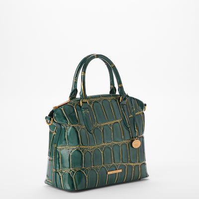 Mystic Green Nerina Duxbury Satchel Front Side View 