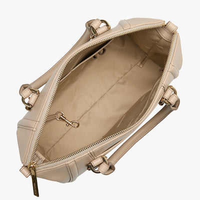 Brindle Moonstone Duxbury Satchel Open Top View 