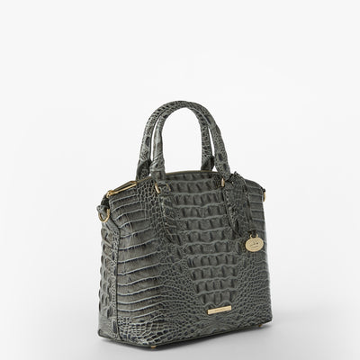 Charcoal Zinnia Duxbury Satchel Side View 