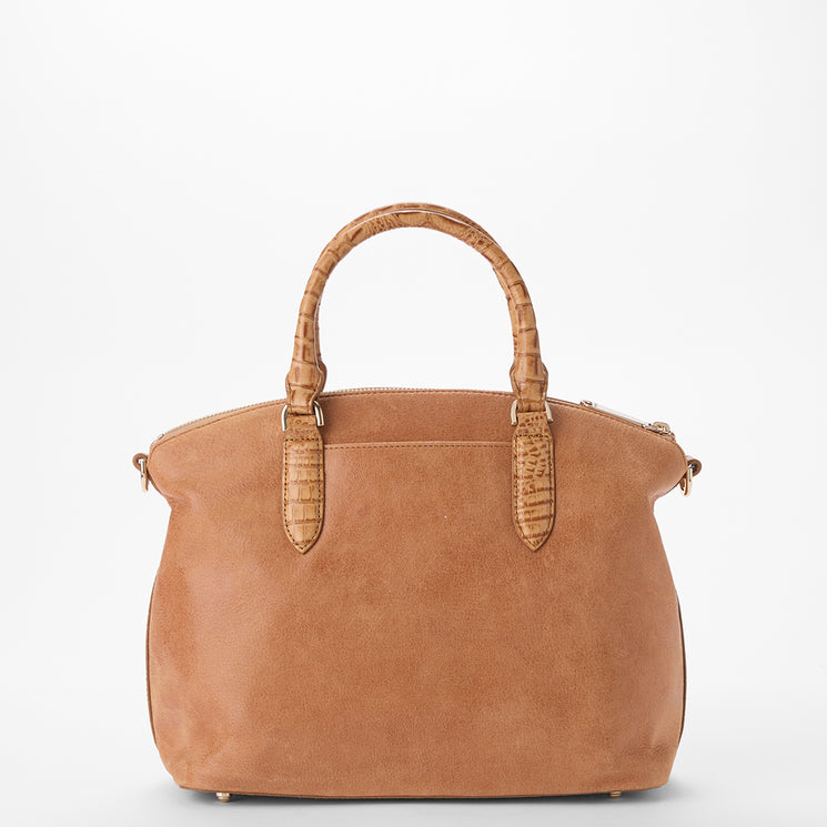 Tan Adrift Duxbury Satchel Back View 
