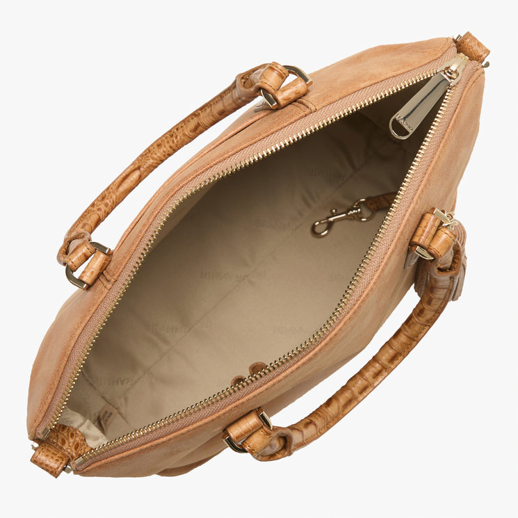Tan Adrift Duxbury Satchel Open View