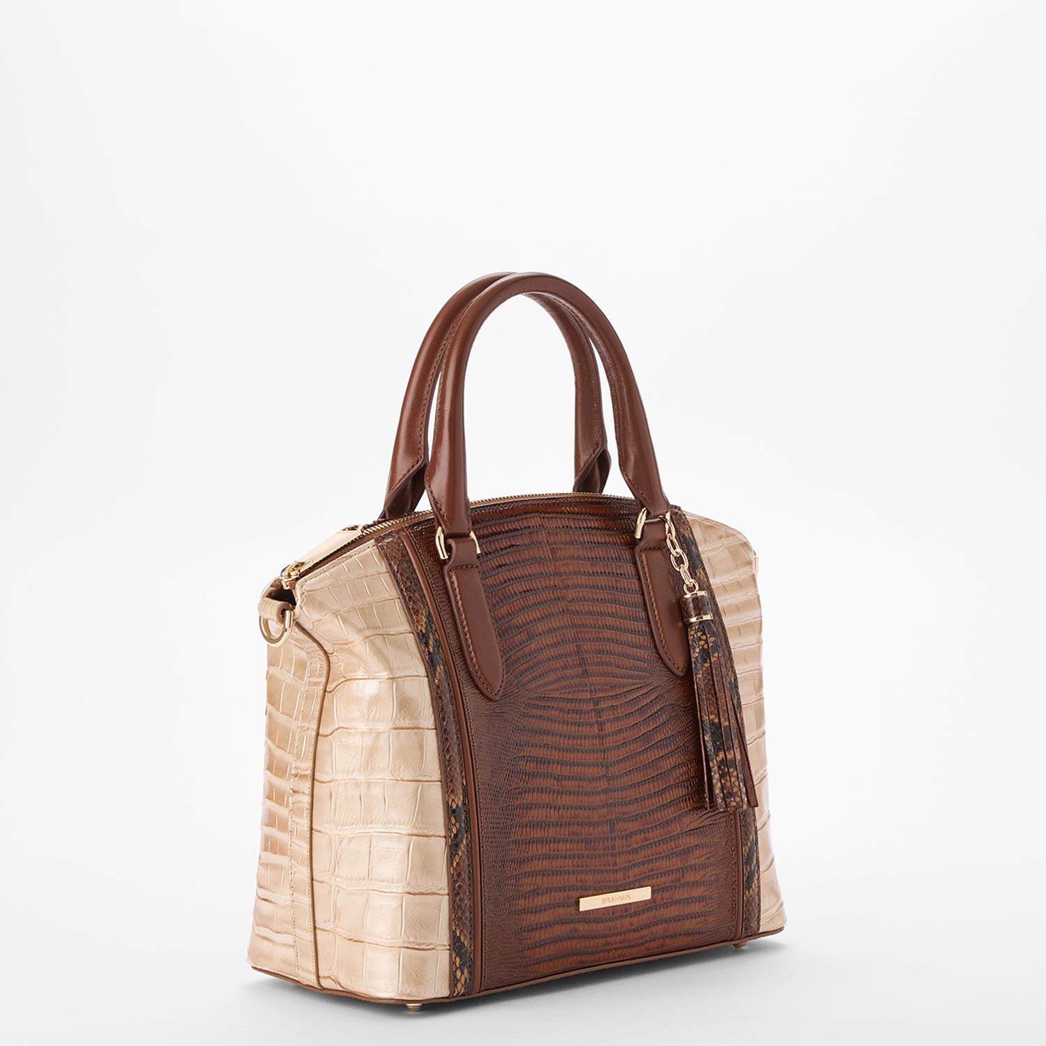 【Maiiiii様おまとめ専用】⚫︎Sブラウン豹柄ボア⚫︎Mダルメシアンボアバッグ Duxbury Satchel | Multi Compose | BRAHMIN