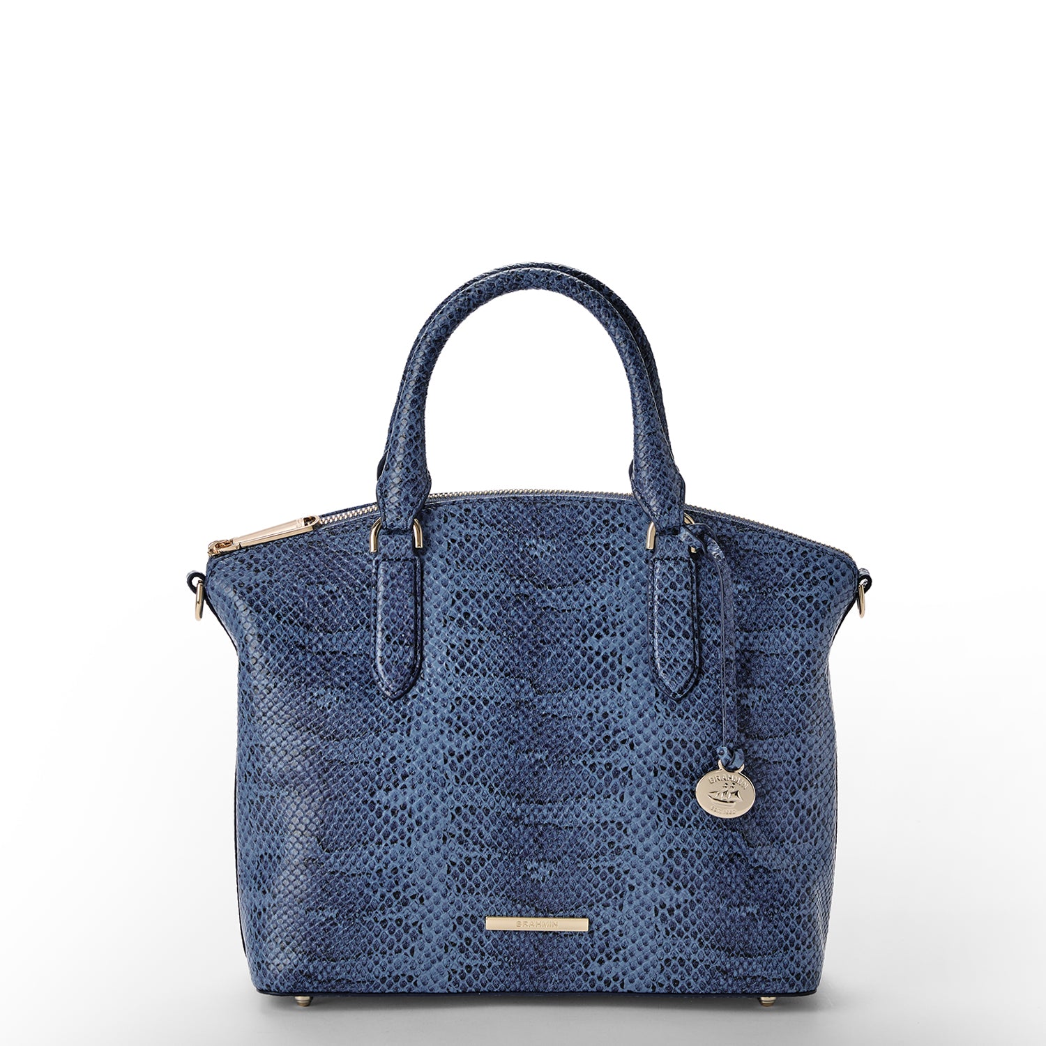 Duxbury Satchel | Navy Bonaire | BRAHMIN