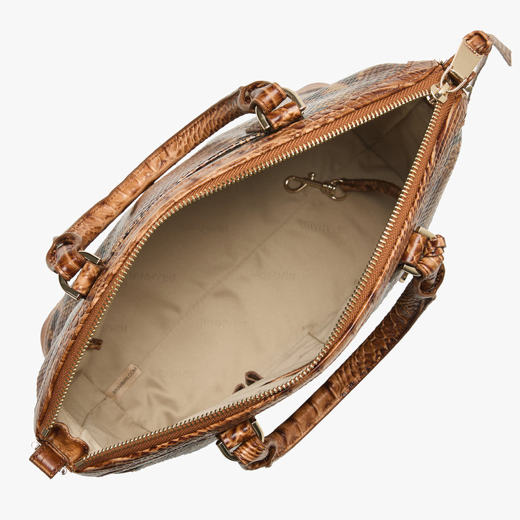 Cinnamon Anuket	Duxbury Satchel Open Top View