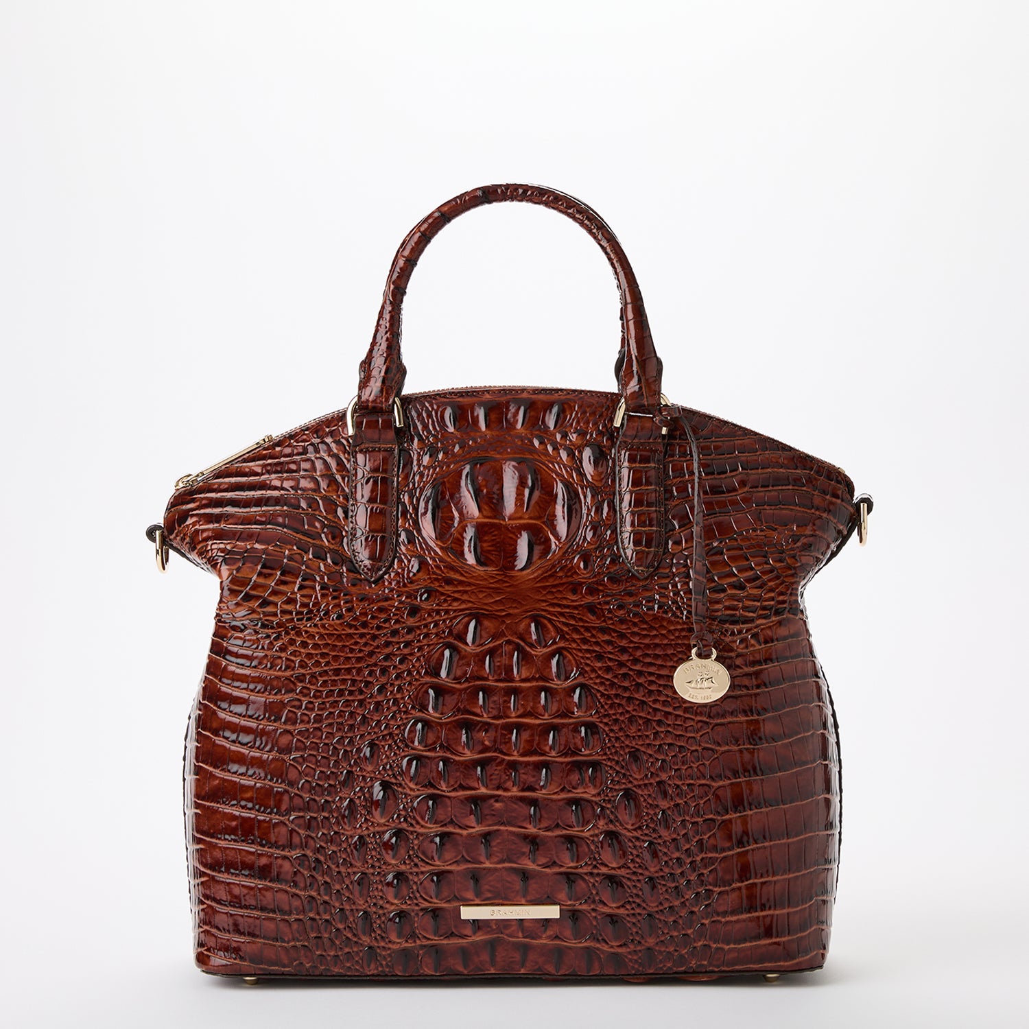 Brahmin Women s Melbourne Large Duxbury Satchel Pecan