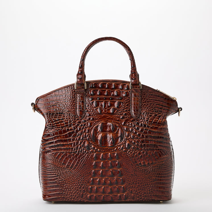 Pecan Melbourne Large Duxbury Satchel Back View