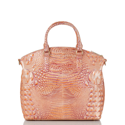 Apricot Rose Melbourne Large Duxbury Satchel Back View 
