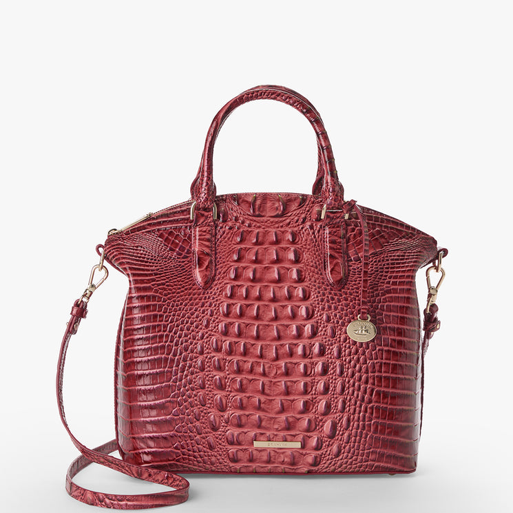 Large Duxbury Satchel Front View with Strap 