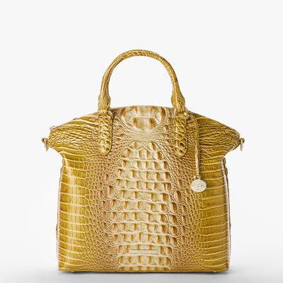 Golden Rod Ombre Melbourne Large Duxbury Satchel Front View 