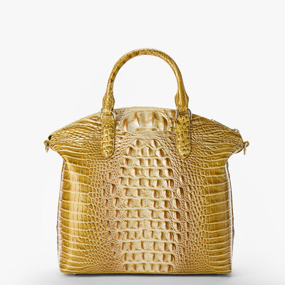 Golden Rod Ombre Melbourne Large Duxbury Satchel Back View 