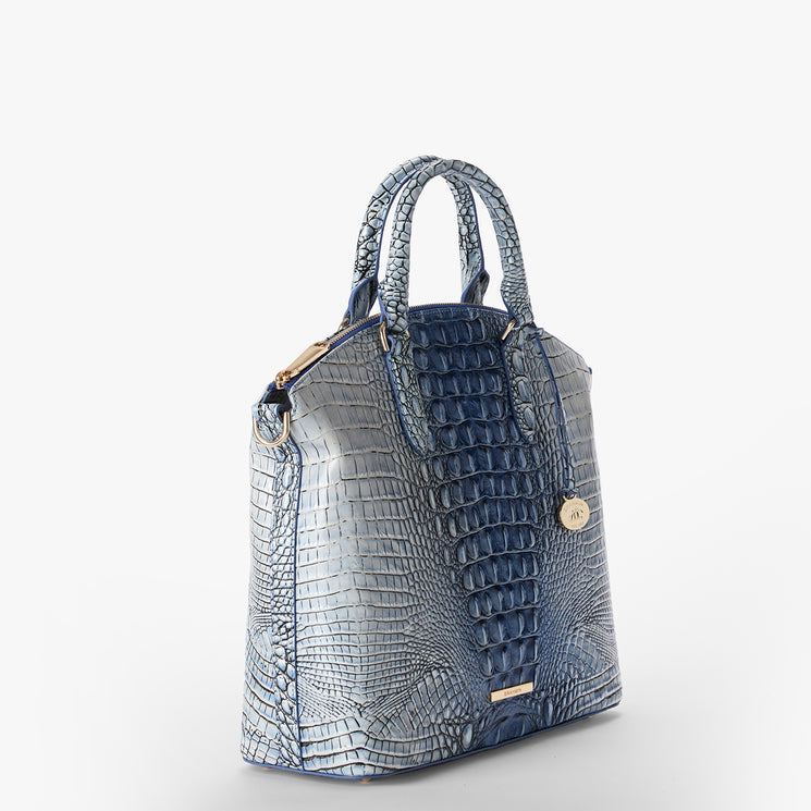 Bellbottom Blue Ombre Melbourne	Large Duxbury Satchel Side View 