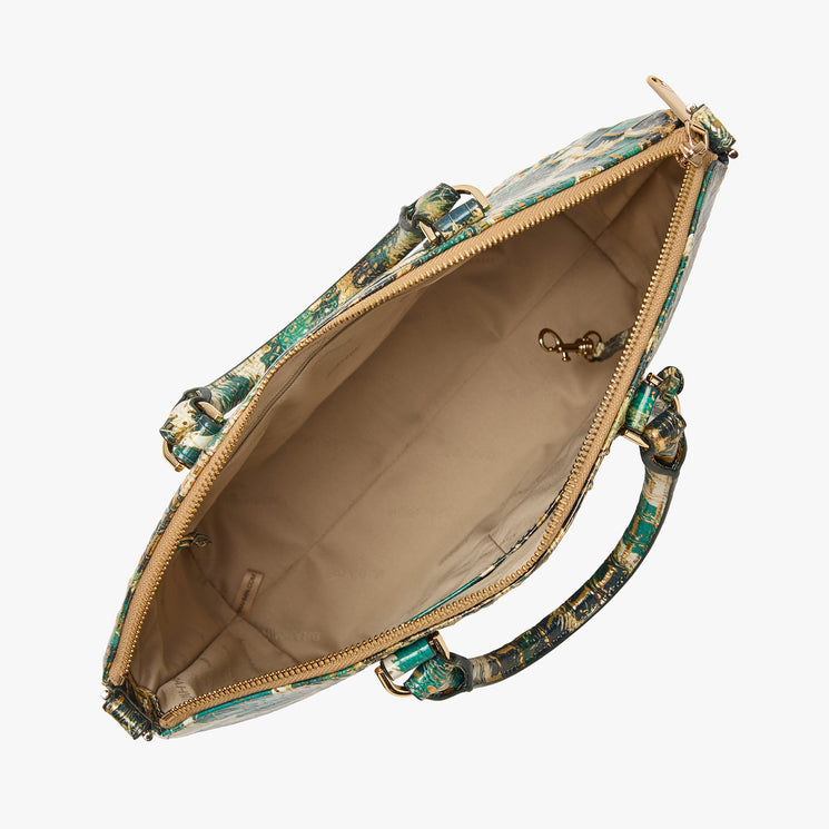 Roaring Melbourne Large Duxbury Satchel Open Top View