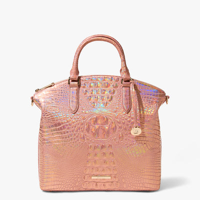 Rose Gold Melbourne Large Duxbury Satchel Front View 