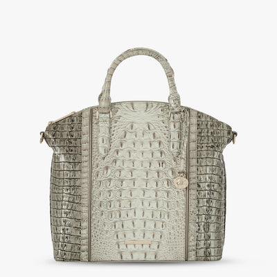 Fairest Grey Breakwater Large Duxbury Satchel Front View 
