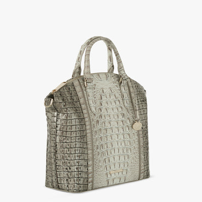 Fairest Grey Breakwater Large Duxbury Satchel Side View 
