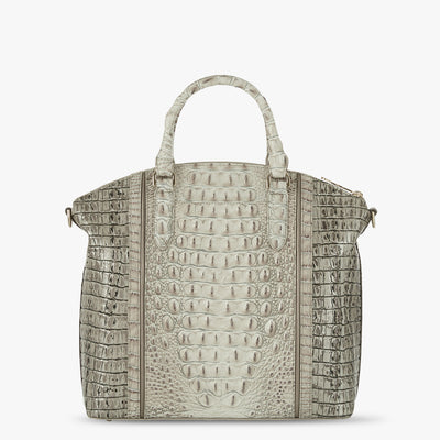 Fairest Grey Breakwater Large Duxbury Satchel Back View 
