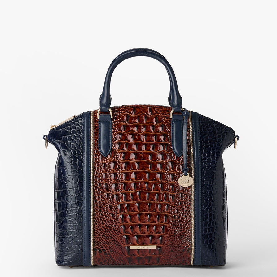 Cami Leather Satchel | Black Bedford | BRAHMIN