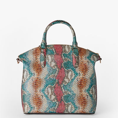 Multi All Over Snake Large Duxbury Satchel Back View 