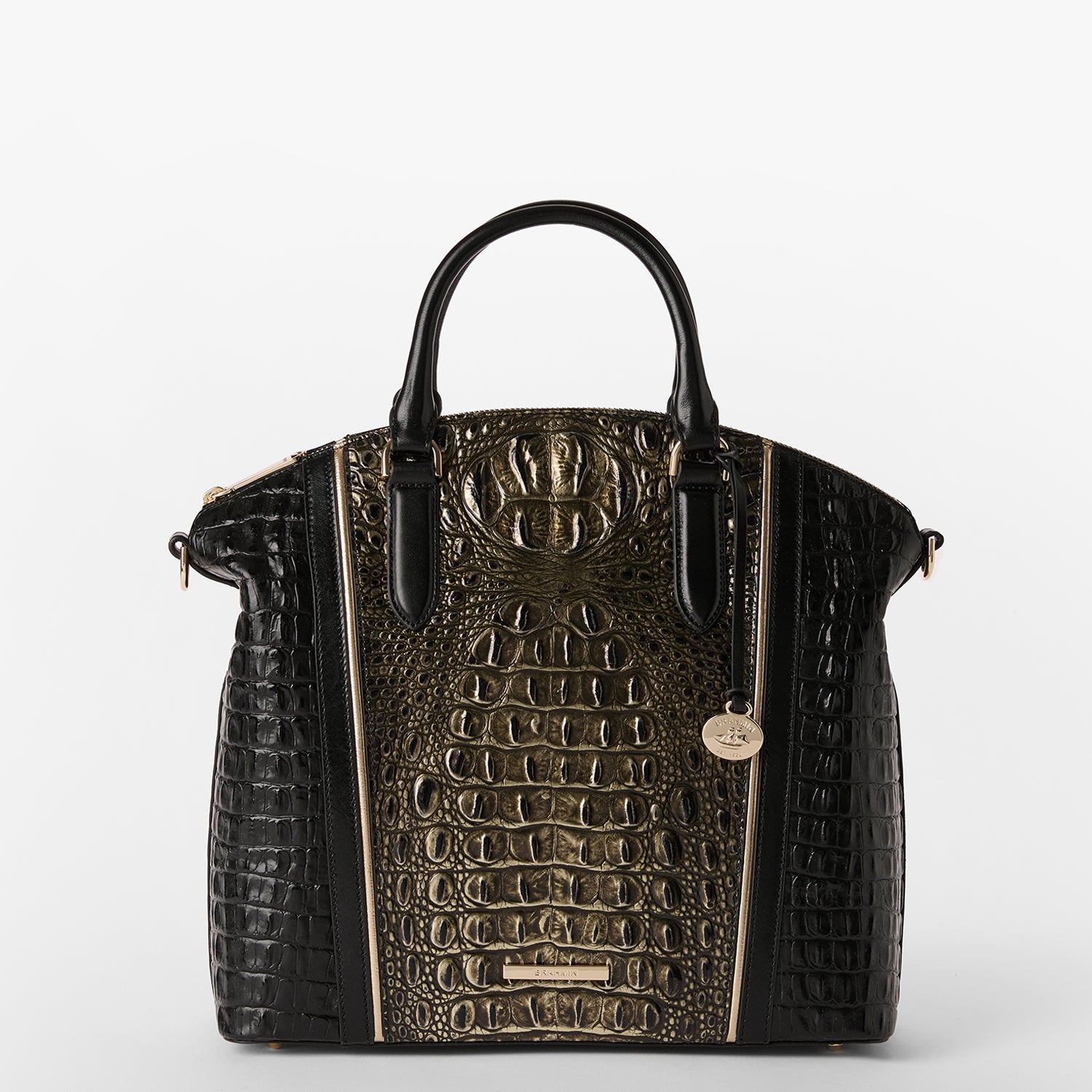 Brahmin duxbury satchel black on sale