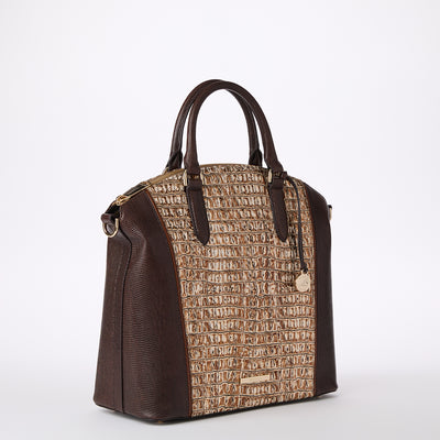 Ganache Berryline Large Duxbury Satchel Side View 