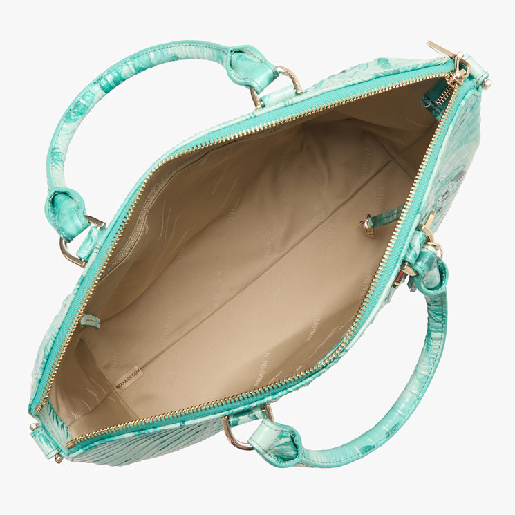 Blue Nantucket Large Duxbury Satchel Open Top View