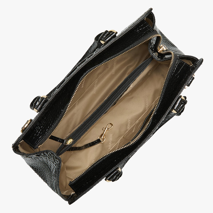 Black Melbourne Small Finley Carryall Open Top View
