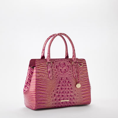 Rouge Blush Melbourne Small Finley Satchel Side View 