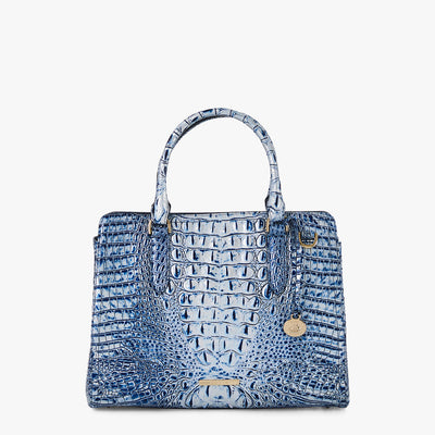 Coastal Blue Melbourne Small Finley Satchel Front View 
