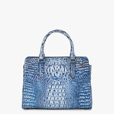 Coastal Blue Melbourne Small Finley Satchel Back View 
