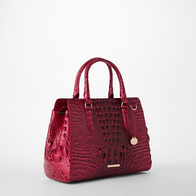 Merlot Ombre Melbourne Small Finley Satchel Side View 
