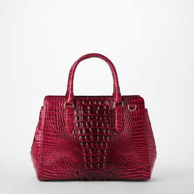 Merlot Ombre Melbourne Small Finley Satchel Back View 
