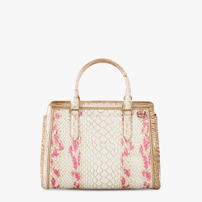 Apricot Rose Valentia Small Finley Satchel Back View 
