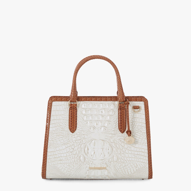 Coconut Milk Taber Small Finley Satchel Front View 