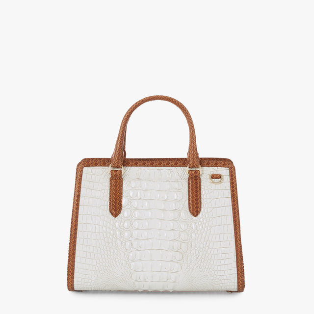Coconut Milk Taber Small Finley Satchel Back View 