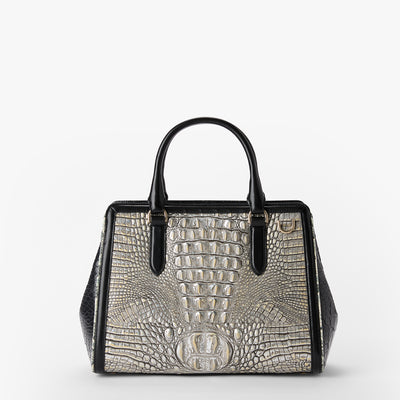 Chrome Azurine Small Finley Satchel Back View 
