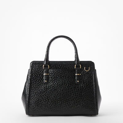 Black Hematite Small Finley Satchel Back View 
