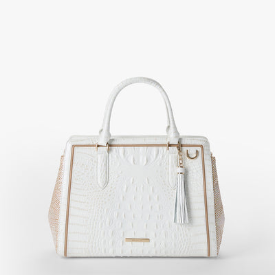 Sea Salt White Colada Small Finley Carryall Front View