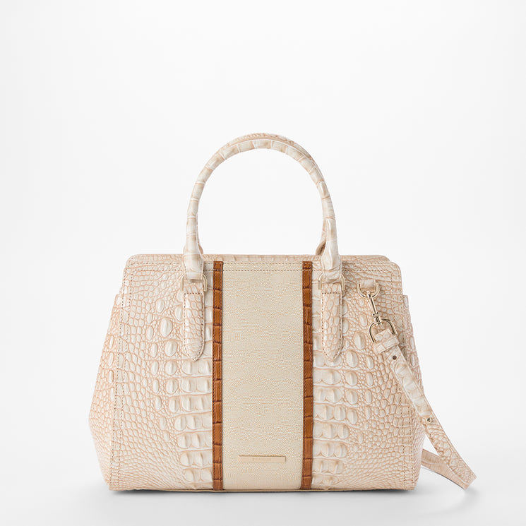 Ivory Helm Small Finley Front View with Strap 
