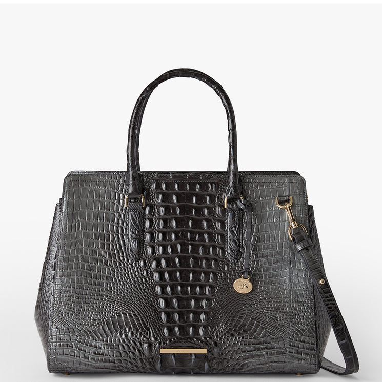 Charcoal Melbourne Finley Carryall Front View with Strap 