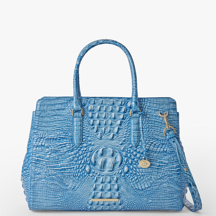 Aura Blue Melbourne Finley Carryall Front View with Strap 