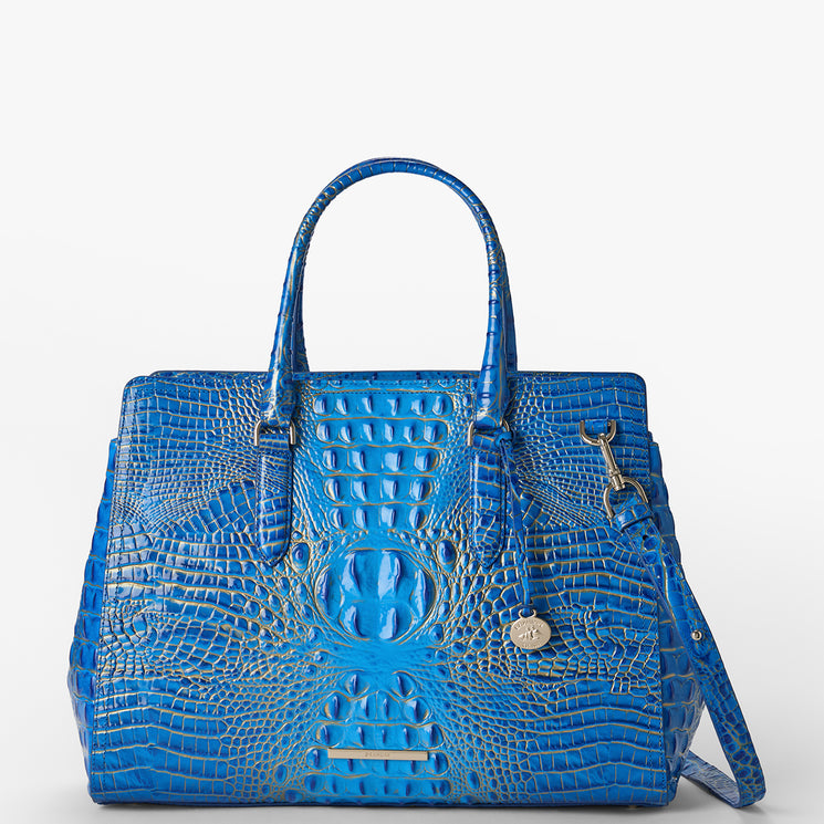 Electric Indigo Ombre Melbourne	Finley Carryall Front View With Strap