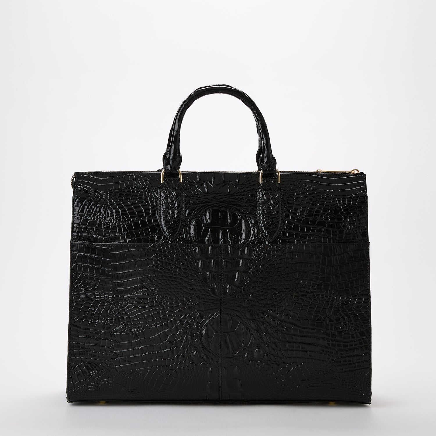 Brahmin Business Tote Black Leather