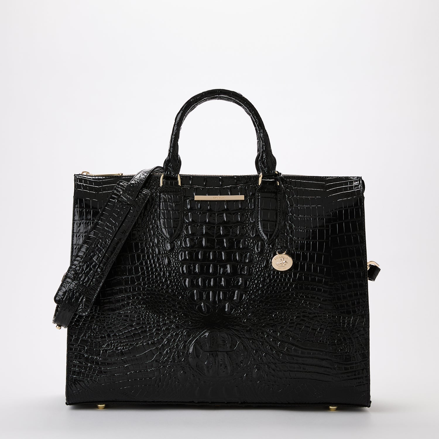 Black Business Tote Bag Black Melbourne BRAHMIN - Main Image